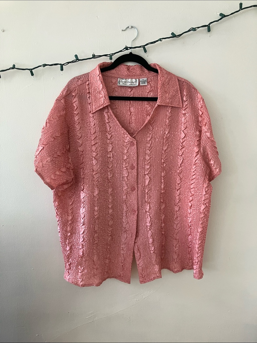 Vintage Crimped / Popcorn Pink Shirt